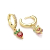 Rack Plating Brass Micro Pave Cubic Zirconia Huggie Hoop Earrings EJEW-F278-11G-3