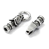 Tibetan Style 304 Stainless Steel Spring Gate Rings FIND-Z046-04AS-01-3