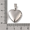 316 Stainless Steel Locket Pendants STAS-C123-02B-P-3
