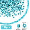 2 Strands Faceted Rondelle Synthetic Turquoise Beads Strands TURQ-AR0001-38-2