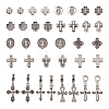 Tibetan Style Alloy Beads TIBEB-TA0001-17AS-2