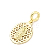 Brass Virgin Mary European Dangle Charms KK-D325-26G-01-2