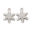 Brass Micro Pave Clear Cubic Zirconia Pendants X-FIND-Z044-09P-1