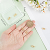 8Pcs Brass Micro Pave Cubic Zirconia Spacer Bars ZIRC-BBC0002-04-3