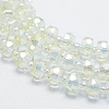 Electroplate Glass Beads Strands EGLA-G026-3