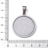 Non-Tarnish 304 Stainless Steel Pendants STAS-D097-10P-3