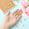 6Pcs 3 Styles Brass Pave Cubic Zirconia Pendants KK-YW0003-80-4