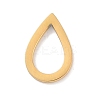 Golden Plated 304 Stainless Steel Charms STAS-K286-03K-G-1