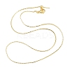 0.8MM Brass Boston Link Chain Adjustable Slider Necklaces NJEW-M108-28G-01-1