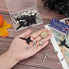 40Pcs 4 Styles Tibetan Style Alloy Pendants TIBEP-SC0003-04-3