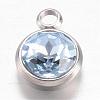 304 Stainless Steel Glass Rhinestone Charms STAS-G082-02-1