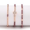 Adjustable Nylon Cord Braided Bead Bracelets Sets BJEW-JB05735-01-2