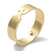 PVD Vacuum Plating Word Love 304 Stainless Steel wide Hinged Bangles BJEW-G700-05G-1