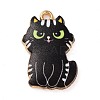 Rack Plating Alloy Enamel Pendants FIND-Q099-12G-2
