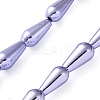 Electroplated Synthetic Non-Magnetic Hematite Beads Strands G-C248-H01-8x12mm-2