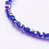 Electroplate Glass Beads Strands EGLA-D021-67-3