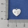 Brass Micro Pave Clear Cubic Zirconia Charms KK-R219-29S-3