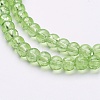 Spray Painted Crackle Glass Beads Strands CCG-Q001-4mm-11-2