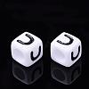 Letter Acrylic Beads PL37C9129-U-2