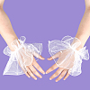 Gauze Lace Oversleeves for Women AJEW-WH20018-125A-7
