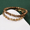 Natural & Synthetic Mixed GemstoneBeaded Bracelets Set for Women BJEW-G752-02G-4