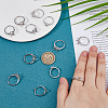 12pcs 4 Style Brass Adjustable Ring Settings FIND-HS0001-77-3