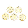 Ion Plating(IP) 201 Stainless Steel Pendants STAS-T063-184G-1