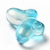 Transparent Baking Paint Glass Beads GLAA-F115-01F-4