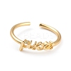 Constellation/Zodiac Sign Brass Cuff Rings RJEW-J074-05G-H-1