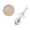 Angel Glass & ABS Plastic Imitation Pearl Pendant Decorations HJEW-JM03521-02-3