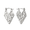 Non-Tarnish 304 Stainless Steel Heart Hoop Earrings for Women EJEW-K243-06P-1