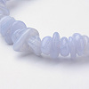 Natural  Blue Lace Agate Beaded Stretch Bracelets X-BJEW-JB02683-01-2