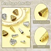 50Pcs 5 Styles Apetalous Alloy Bead Cone FIND-YW0006-39-4