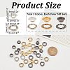 300 Sets 3 Colors Brass Rhinestone Grommet Eyelet Findings DIY-NB0007-68-2