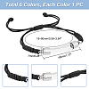 6Pcs 6 Color Glass Tube Urn Link Bracelets Set BJEW-AB00005-2