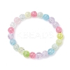 Kids Round Acrylic Beaded Stretch Bracelets BJEW-JB11558-05-2