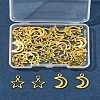 50Pcs 2 Styles Tibetan Style Alloy Charms TIBEP-FS0001-29AG-8