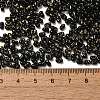 Spray Painted Glass Seed Beads SEED-F005-08A-03-4