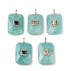 Natural Amazonite Pendants LS-G-I391-03G-09-1