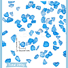 Transparent Electroplate Crushed Glass Craft GLAA-SC0001-98B-01-2