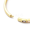 Rack Plating Brass Micro Pave Cubic Zirconia Bangles for Women BJEW-G730-01G-04-3