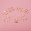 18Pcs 3 Style Carbon Steel Place Card Holders AJEW-SZ0001-80LG-3