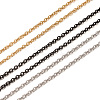 6m 3 Colors PVD Vacuum Plating 304 Stainless Steel Textured Cable Chains CHS-YS0001-04-2
