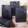 10Pcs BOPP and Aluminized PET and PE Resealable Coffee Zipper Bags with Valve ABAG-TA0001-93G-7