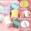 6 Rolls 6 Colors Nylon Chinese Knot Cord NWIR-YW0001-10-5
