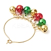 Christmas Brass Bell Wine Glass Charms AJEW-JO00257-6