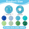 2400Pcs 8 Colors Opaque Acrylic Beads FIND-AR0005-80-2
