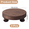 2Pcs Wooden Display Pedestals WOOD-WH20001-18-2