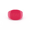 Spray Painted Brass Cuff Rings RJEW-S045-106-NR-2