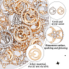 60Pcs 2 Colors Alloy Crystal Rhinestone Pendants FIND-DC0006-39-4